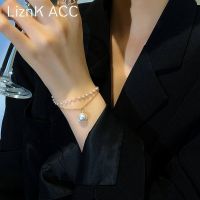 Original pearl double layer bracelet for women summer ins cool style niche design simple light luxury bestie bracelet 2021 new style