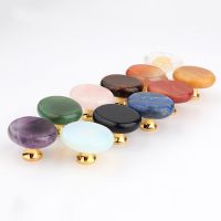 Nordic Crystal Natural Stone Cabinet Wardrobe Shoe Door Drawer Knobs Gift Jewelry Box Decoration Handle Furniture Accessories