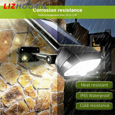 LIZHOUMIL โคมไฟรักษาความปลอดภัยตรวจสอบการจำลองหลอดไฟกันน้ำพลังงานแสงอาทิตย์ Led สำหรับถนนกลางแจ้ง