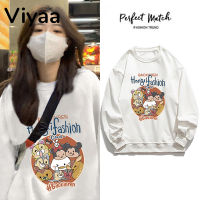 Viyaa เสื้อฮู้ด เสื้อแขนยาวอบอุ่น หลวมและสบาย ทันสมัย สไตล์ วินเทจ สบาย WWY2391BD2 38Z230919