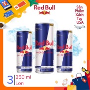 HÀNG MỸ CHÍNH HÃNG Set 3 lon nước tăng lực Red Bull Mỹ Energy Drink 250ml
