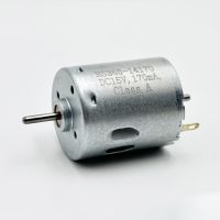 เครื่องยนต์แปรงถ่านไมโครจอ DC RS-365 DC 6V ~ 24V 10000RPM เพลาคู่สำหรับปืนเป่าลมร้อนไดร์เป่าผมอายุการใช้งานยาวนานมอเตอร์ไฟฟ้า