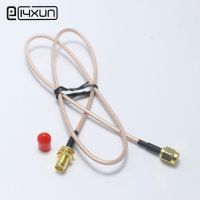 1Pcs 50cm RP SMA Male Plug To Female Jack RF Coaxial Bulkhead Crimp Connector RG316 Coax Cable Jumper Pigtail with dust Sheath