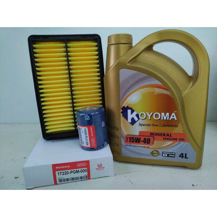 HONDA ODYSSEY RA6 AIR FILTER + OIL FILTER + KOYOMA 15W40 MINERAL ENGINE