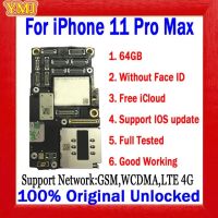 เมนบอร์ด Icloud 11 Pro Max มาเธอร์บอร์ดที่มี/ไม่มีลอจิกบอร์ด Id ปลดล็อกแผ่นอัปเดต Ios