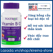 Viên uống vitamin Natrol B12 hỗ trợ sức khoẻ thần kinh tăng hồng cầu 5000