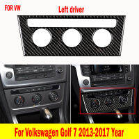 Carbon Fiber Car Interior Gear Panel Trim Sticker Left and right Air Outlets Sticker For Volkswagen Golf 7 2013-2017 Year