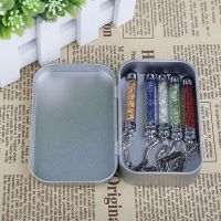 Mini Portable Metal Rectangular Empty Hinged Tins Small Storage Kit Box Small Metal Box Rectangular Metal Box Mini Portable Storage Box with Lid for Small Items