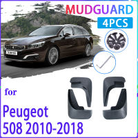 4 PCS Car Mud Flaps for Peugeot 508 SW 508sw 2010~2018 2011 2012 2013 Mudguard Splash Guards Fender Mudflaps Auto Accessories