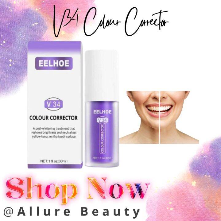 EFFECTIVE 30ML Eelhoe Teeth Whitening Toothpaste Colour Corrector Foam