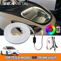 SEAMETAL Car Front Truck Light Frunk Brighten LED Strips Flexible Modified Lighting Decorative Light for Tesla Model 3 Y