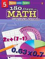 180 Days Of Math Series For Fifth Gradeหนังสือภาษาอังกฤษมือ1(New) ส่งจากไทย