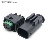 ☊✸✸ 1/5/10/20/50Sets 3 Pin Tyco Plastic Radar Sensor Plug Black Male Female Connector Auto Light Waterproof Electrical Plug 968402-1