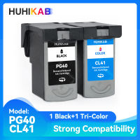 HUHIKAB ตลับหมึก Cl41พร้อมคลิปสำหรับ Canon PG 40 CL 41ตลับหมึกรีฟิล Pixma MP160 MP140 MX300 PG40