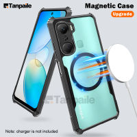 Tanpaile เคสแม่เหล็กบางเป็นพิเศษสำหรับ Infinix HOT 12 12i 11 11S 10 10i 10S 9 PLAY 20 5G ชาร์จไร้สายกันกระแทก Magsafe เคสใสกันกระแทก