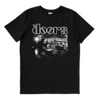 Hot sale The Doors band graphic Mens 100% Cotton Round Neck Short Sleeve T-Shirt  Adult clothes