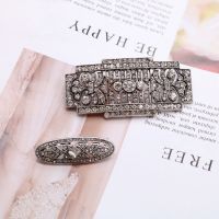 [HOT] Geometric Brooches Crystal Rhinestone Retro Fashion Statement Vintage Temperament Female Sweater Scarf Party Decoration