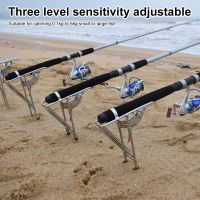 Stainless Steel Fishing Rod Holder Automatic Support Fishing Rack Adjustable Fishing Rod Rack Spring Support Stand Fishing Tools Accessories