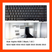 Keyboard Acer Aspire 4520 Black US คีบอร์ดโน๊ตบุ๊ค แป้นอังกฤษ ฟรีสติกเกอร์ ไทย-อังกฤษ