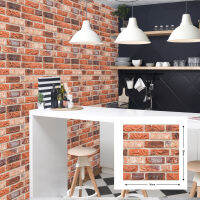 3d Wallpaper ลายอิฐวอลเปเปอร์  ติดผนัง วอลล์เปเปอร์ลายอิฐ หนา กันน้ํา อุปกรณ์ตกแต่งผนัง อุปกรณ์ตกแต่งบ้าน ตกแต่งผนัง