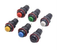 สวิทช์กดติดกดดับ ขนาด 10mm 250V 3Amax Self-locking Push Button Switch Push Button Switch DS-211 (สินค้าพร้อมส่ง)