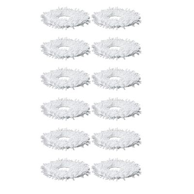 12Pcs Mopping Cloths For Yeedi Mop Station Self-Cleaning Robot Replacement Mop Cleaning Pad Vacuum Cleaner Parts