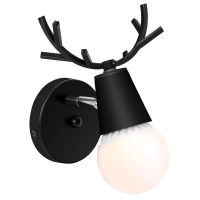 Nordic Wood Wall Lights Bedroom Bedside Lamp Black White Modern E27 Steering Head Wall Lamps LED Home Lighting Sconce Room Decor