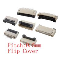 10Pcs/lot 0.5mm Pitch Under Clamshell Socket FPC FFC Flat Cable Connector4P 6P 8P 10P 12P 14P 16P 18P 20P 24P 30P 32P 34P 40Pin