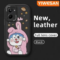 YIWESAN เคสสำหรับ Realme 10 Pro 5G Realme 10 Pro Plus เคสลายการ์ตูนโดราเอมอนบางๆน่ารักเคสโทรศัพท์มีลายดีไซน์ใหม่นุ่มหนังฝาปิดด้านหลังเลนส์เต็มรูปแบบเคสป้องกันกล้องกันกระแทก