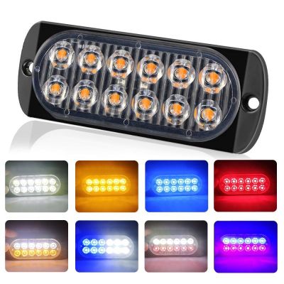 LED Strobe Light Bar Auto Truck Trailer Flashing Emergency Warning Beacon Lamp Grille 12V 24V Car Side Flash Amber Traffic Light