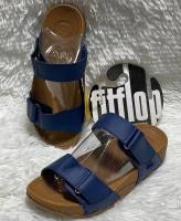 รองเท้าแตะผู้หญิง fitflop รุ่นสวมเข็มขัดรองเท้าแตะแบบมีหัวของผู้หญิงสีตรงปก