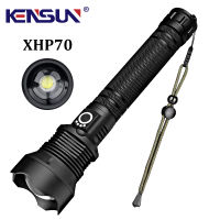 Led Flashlight Super Bright Torch XHP70 Powerful Tactical Camping Light 3 Modes Waterproof Zoomable Outdoor Torchlight Lantern