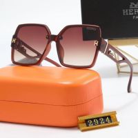 （With Box）LVˉHermes แว่นกันแดดแบรนด์เนมสำหรับผู้ชายและผู้หญิงแว่นกันแดดโพลาไรซ์ดั้งเดิม (พร้อมกล่องใส่แว่นตาและกล่อง)