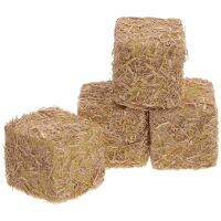 hot【cw】 4 Pcs Haystack Artificiales Para Simulated Hay Adorn Accessories Bales Wood Garden