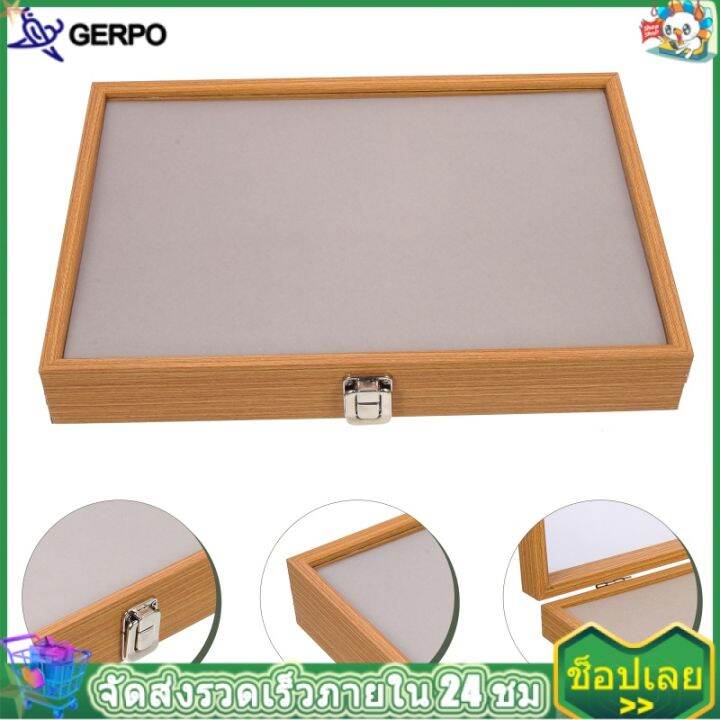 Gerpo【Ready Stock】 The Medal Medal Jewelry Display Box Necklace Case Pu