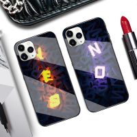 เคสโทรศัพท์ OPPO A57 YES NO A93 A74 A94 A95 A54 A55 4G 5G A5 A9 A73คนรัก2020ลายตัวอักษรกระจกอย่างหนาเคสกันกระแทก