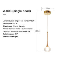 Modern LED Chandelier Lighting Crystal Nordic Ball Bubble Pendant Hanging Lamp Kitchen Bedroom Living Room Study Staircase Light