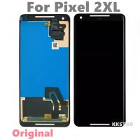 100% พิกเซลของแท้2Xl LCD สำหรับ Googl E Pixel 2 XL ชิ้นส่วนจอสัมผัสแอลซีดีของเครื่องแปลงดิจิทัลพิกเซล2 XL จอ LCD แบบดั้งเดิมหน้าจอ