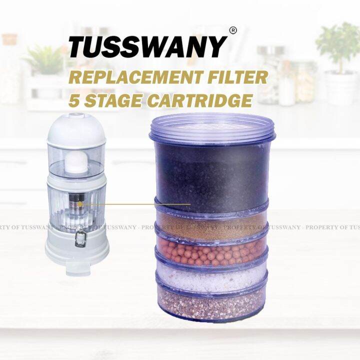 Cartridge Replacement Filter for Water Filter Pot Purifier 5 stages