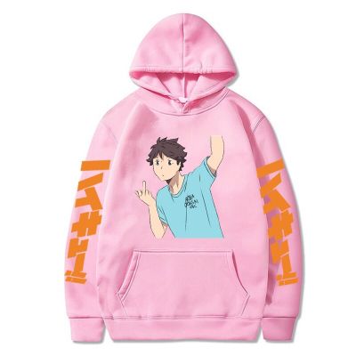Hipster Japan Anime Haikyuu Pullovers Hoodie Oversized Casual Men Fashion Tops For Boys Cool Style Male Clothing Size Xxs-4Xl