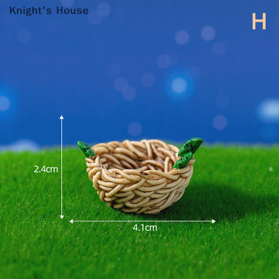 Knights House รูปปั้นนกฮูกเรซินขนาดเล็กสำหรับตกแต่งภูมิทัศน์ขนาดเล็กสำหรับรถยนต์บ้านของประดับบนโต๊ะ