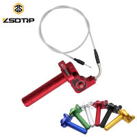 ZSDTRP For ACERB 22mm Aluminum Handlebar CNC Quick Throttle Grip Twister + Elbow Cable For CRF50 70 110 IRBIS 125 250 Motorcycle