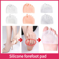 ซิลิโคนฝ่าเท้าหน้าแผ่นที่คั่นนิ้วเท้า Cushion Pad บรรเทาอาการปวดรองเท้า Insoles Finger Toe Hallux ซิลิโคนคั่นนิ้วแผ่นเจลดูแลเท้า