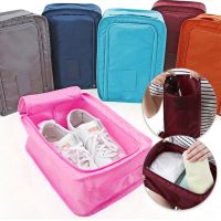 Travel portable waterproof shoe storage bag travel clothing storage bag zipper lock sorting bag foldable underwear socks