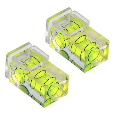 2 PCS Hot Shoe Bubble Level Camera Two Axis Spirit Level for Digital and Film Camera