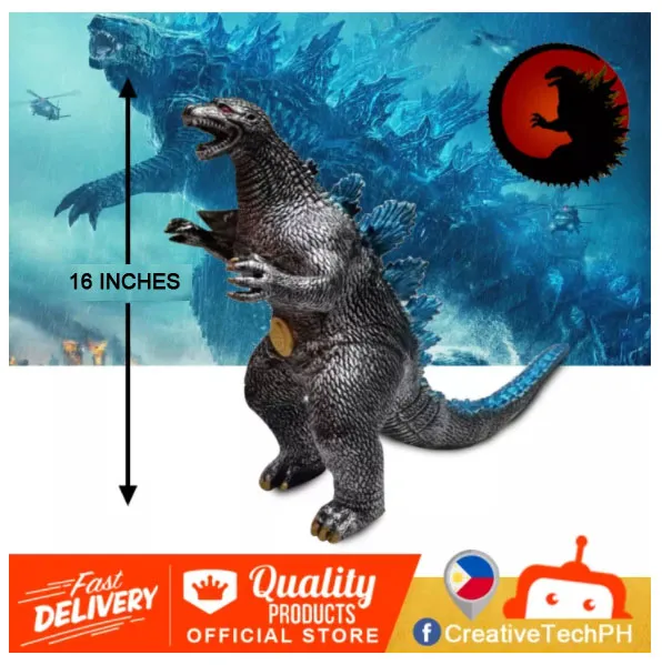 godzilla rubber toy