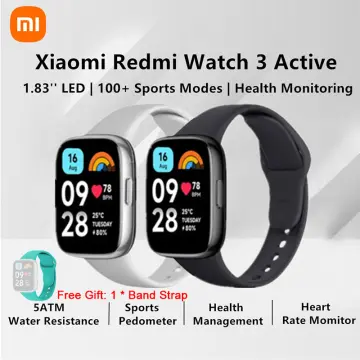 Redmi Smart Watch 3 Active Gray 1.83 Inch Big LCD Display, 5ATM Water  Resistant, 12 Days Battery Life, GPS, 100+ Workout Mode, Heart Rate  Monitor, Full Scale Fitness Tracking. : : Electronics