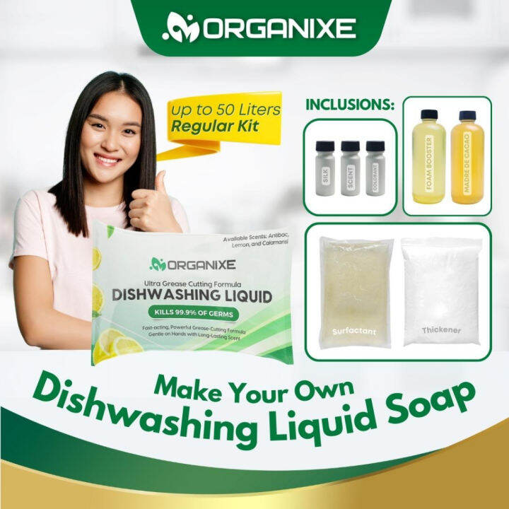 Organixe Regular Dishwashing Liquid Soap Kit 50 Liters Yield Negosyo