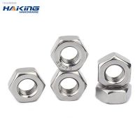 ▫ Hexagon Hex Nuts Metric DIN934 M1.4 M1.6 M2 M2.5 M3 M4 M5 M6 M8 M10 M12 M14 M16 M18 M20 M22 M24 304 Stainless Steel Hex Nut