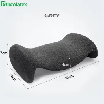 PurenLatex Lumbar Pillow for Sleeping Memory Foam Bed Back Support